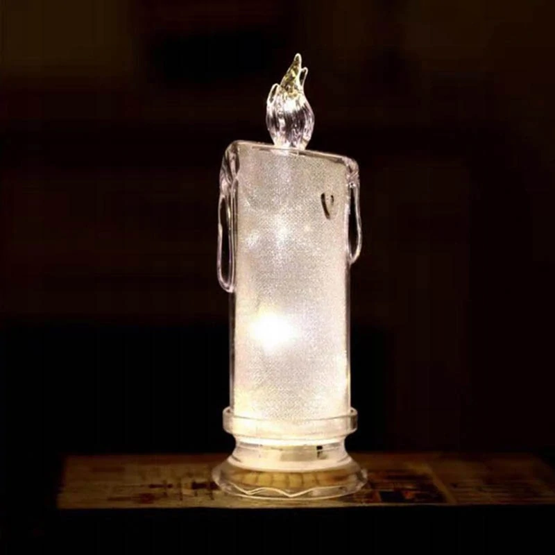 LED sviečka s imitáciou vosku 18cm