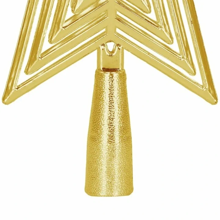 Hviezda na vianočný stromček 18cm zlatá