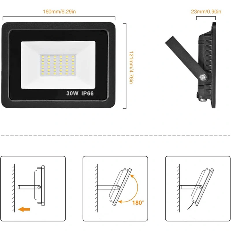 Vonkajší reflektor LED 30W