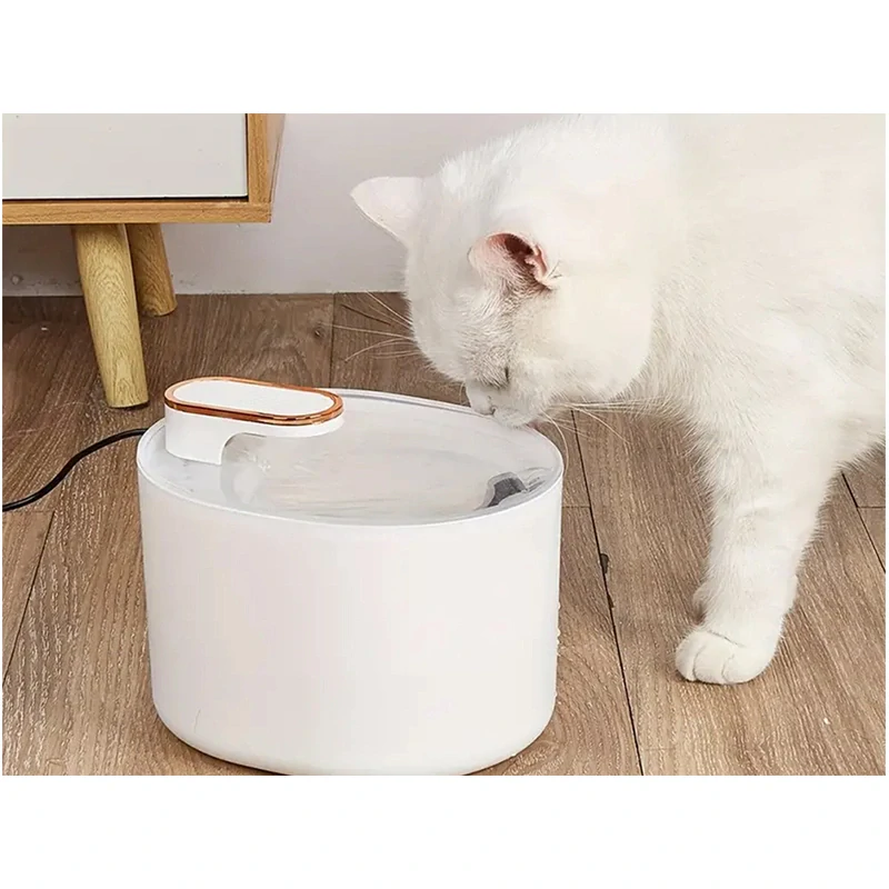 Napájadlo pre psa/mačku - tečúca fontána s filtrom 3L - biela