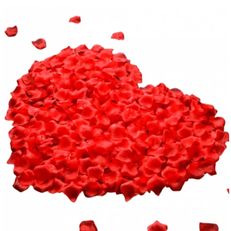 Dekoračné lupienky ruží červené 100 ks