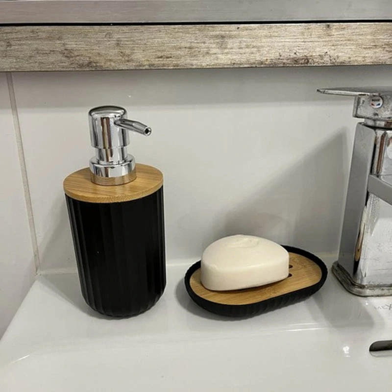 Kúpeľňová sada 6-dielna čierna