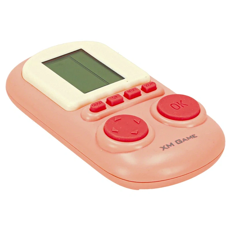 Elektronická vrecková konzola – mini Tetris, ružová