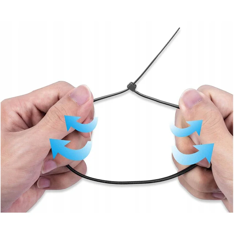 Sťahovacie pásky čierne 100ks - 100mm x 2,5mm