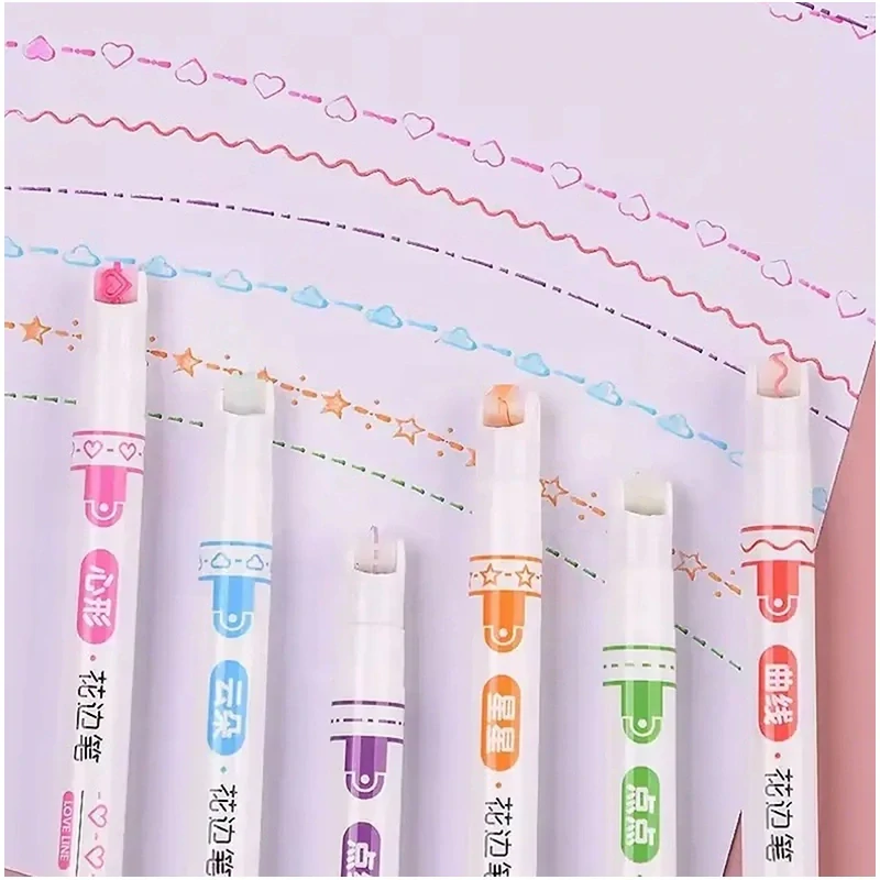 Sada popisovačov na kreslenie vzorov - 6 ks