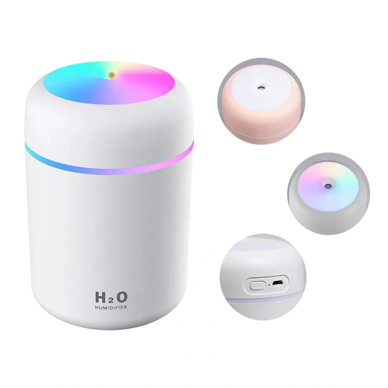 RGB Zvlhčovač vzduchu - LED difuzér biely