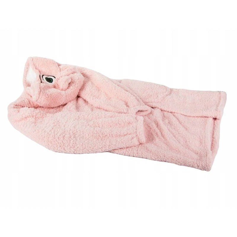 Teplá oversize mikina a deka 2v1 ružová