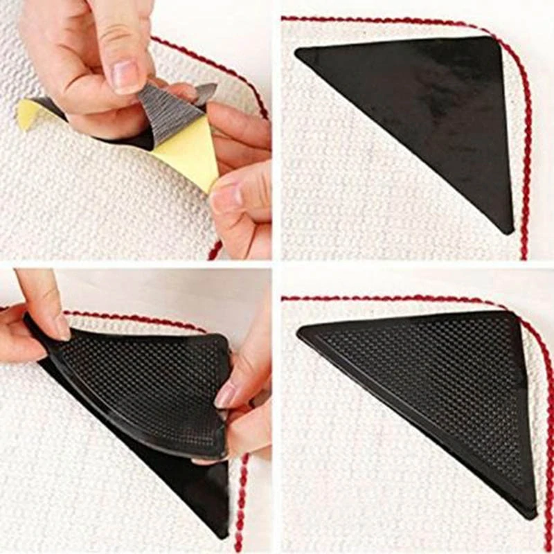 Protišmykové podložky pod koberec 4ks