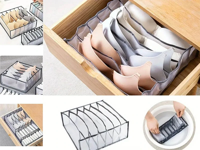 Organizér do zásuvky na podprsenky a spodné prádlo