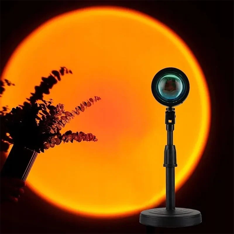 Lampa s projektorom západu slnka s diaľkovým ovládaním