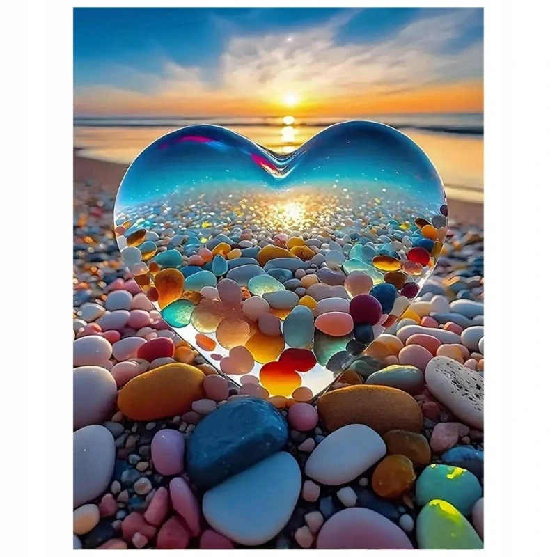 Maľovanie podľa čísel 40x50cm Srdce