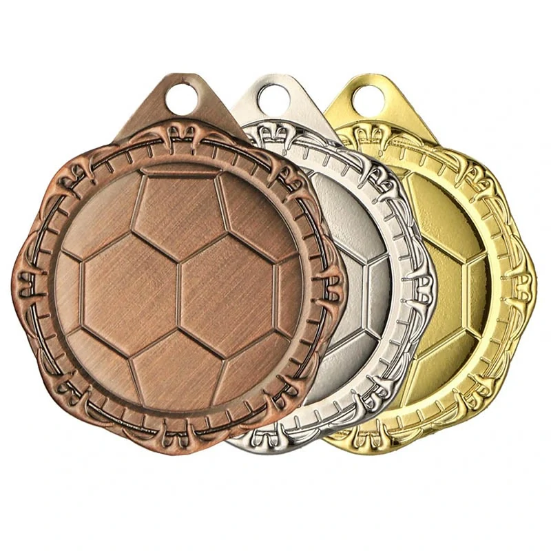MMC1232/G - Futbal : Medaila kovová zlatá 32mm