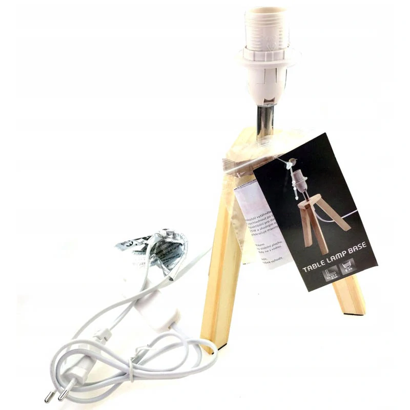 Stojan na lampu drevený