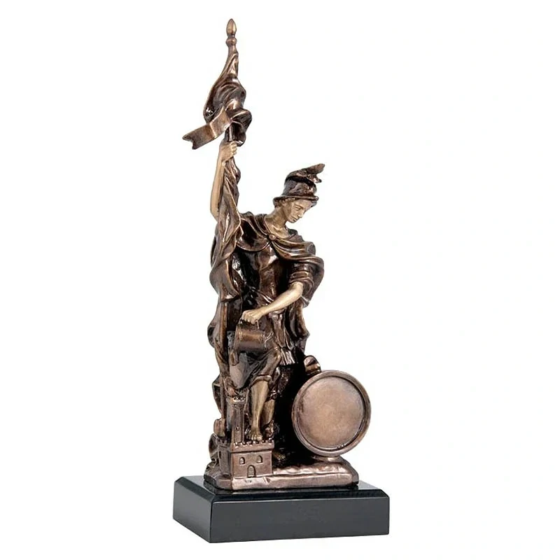 Florián - Víťazná trofej na mramorovom podstavci s vlastným textom: 27 cm