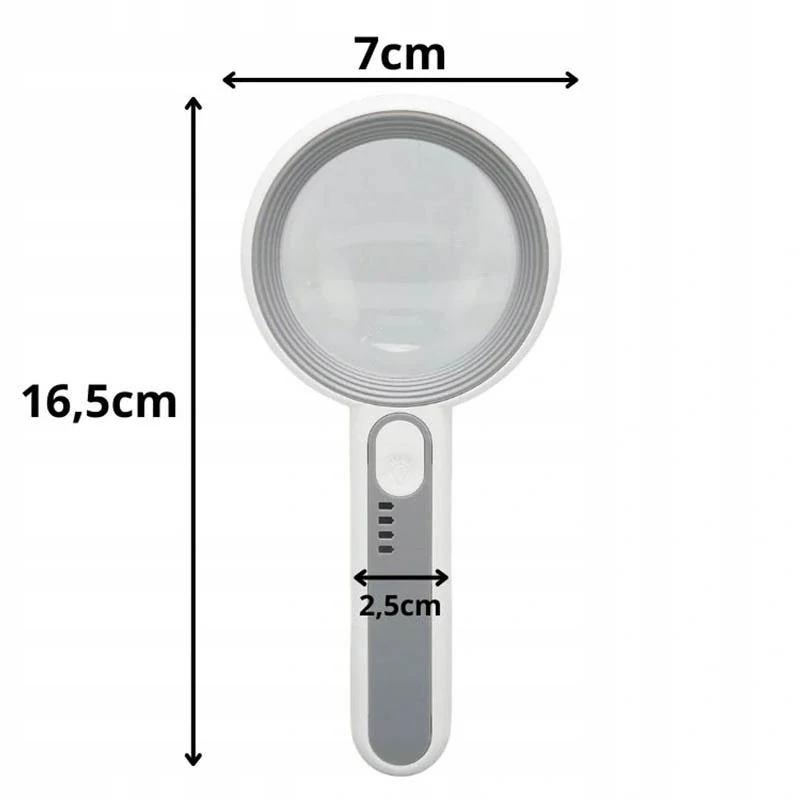 Lupa 5x s LED podsvietením 5012C