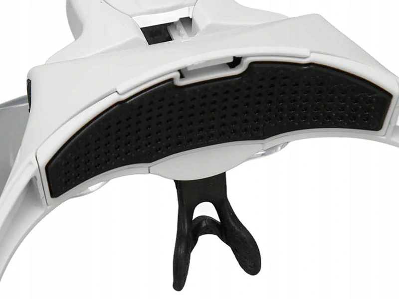 Náhlavná lupa s LED osvetlením a výmennými šošovkami 3,5x