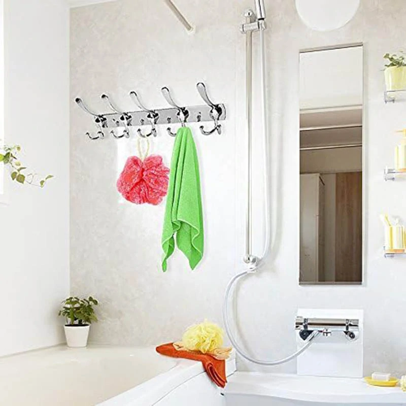 Nástenný vešiak 45cm strieborný