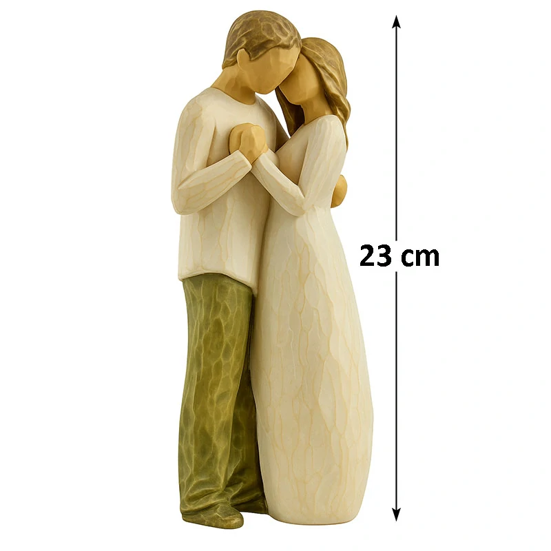 Zamilovaný párik - Soška odlievaná "Láska": 23 cm