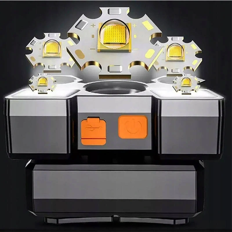 Čelová baterka 5 LED