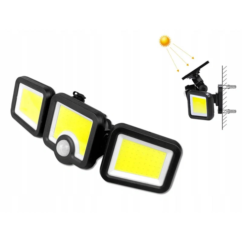 Solárna lampa 171 LED so senzorom pohybu a súmraku