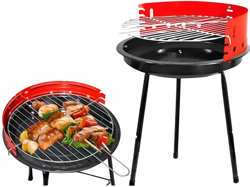 Prenosný záhradný gril DS-17 na drevené uhlie