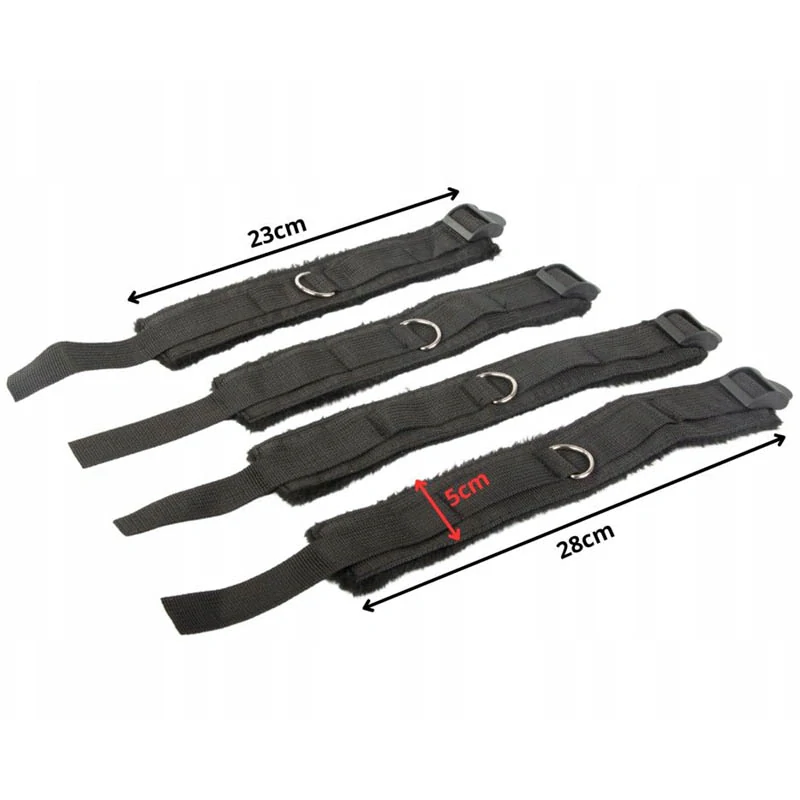 Erotická sada s putami a nastaviteľnými popruhmi