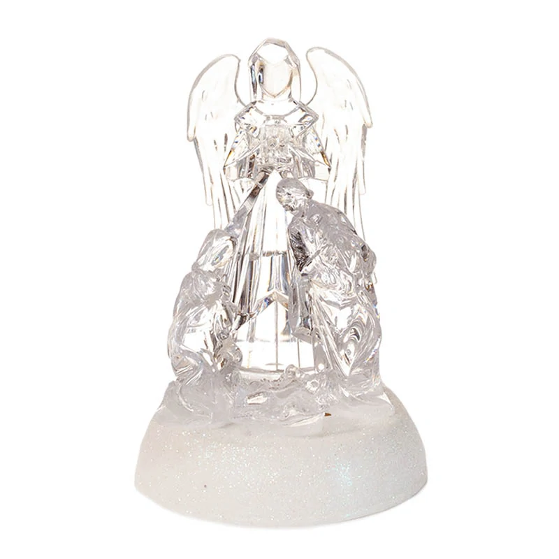 Svätá rodina LED figúrka 10×10×15 cm – meniaca farby