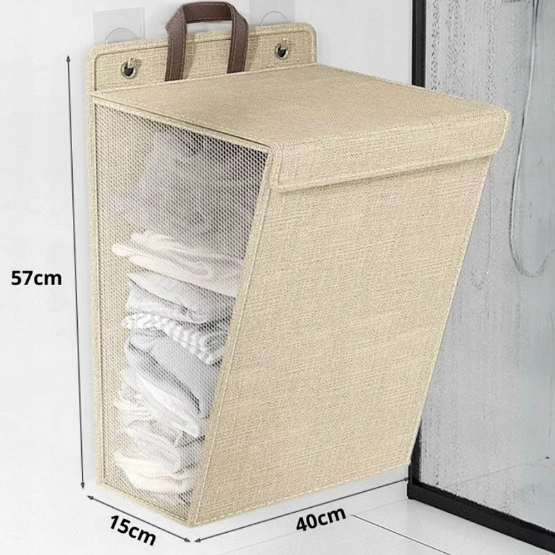 Závesný kôš na prádlo 30L béžový