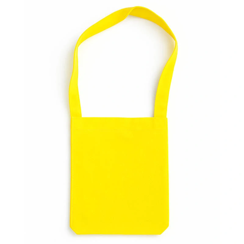 Taška na rameno z netkanej textílie žltá na maľovanie