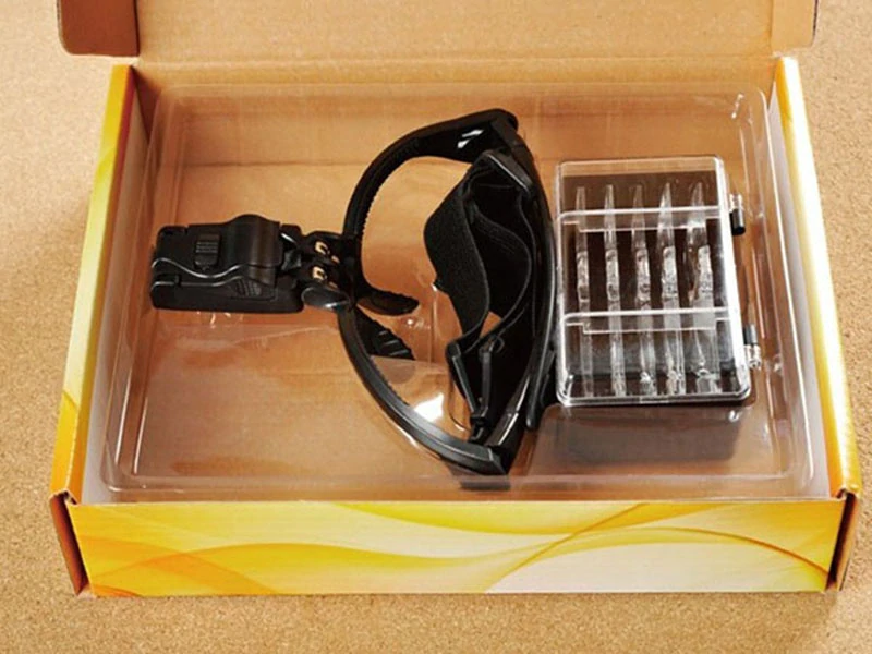 Čelová LED lupa 1x - 3,5x