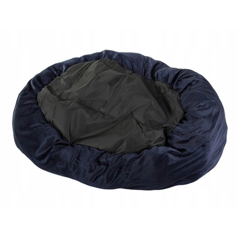 Plyšový pelech pre zviera 60cm modrý