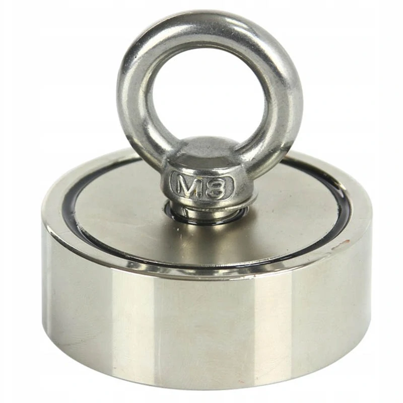 Neodýmový magnet s očkom a lanom 20m - nosnosť do 170kg