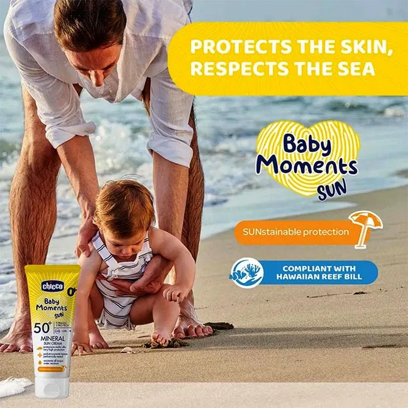Chicco Baby Moments - Krém na opaľovanie75ml vodeodolný: SPF 50+