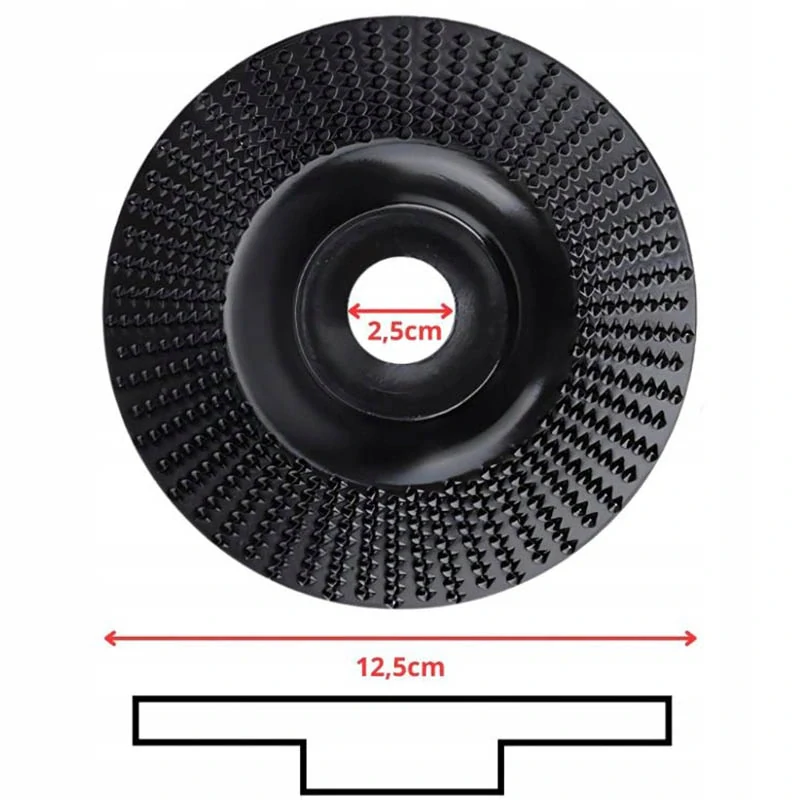 Brúsny kotúč na drevo čierny