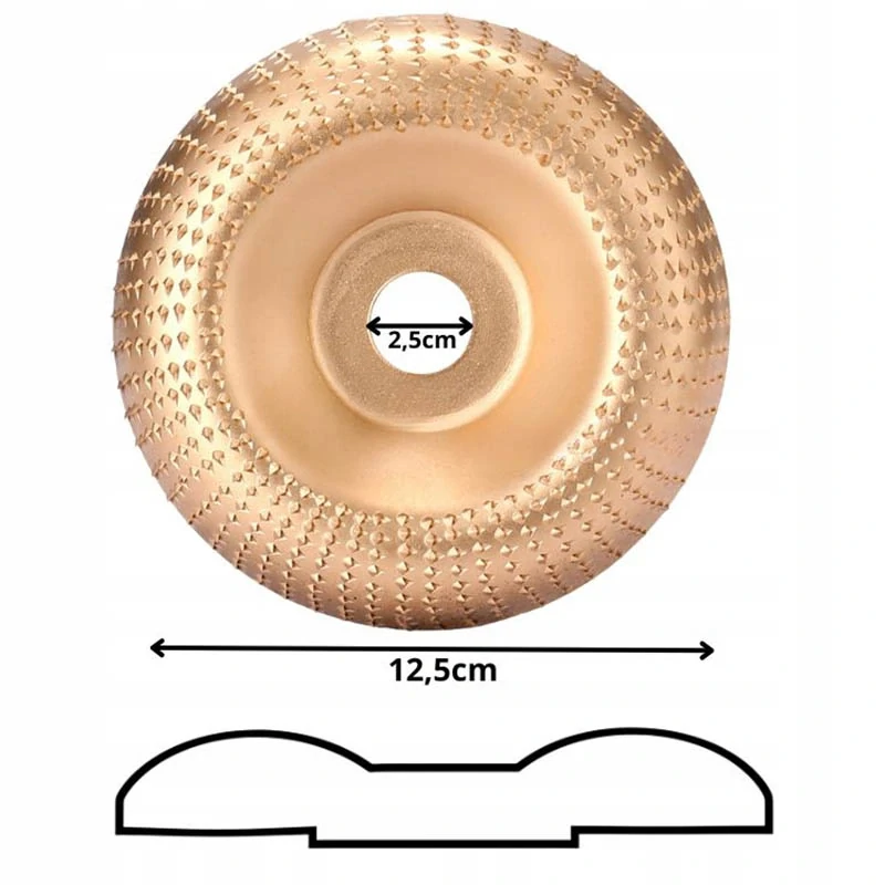 Brúsny kotúč na drevo zlatý