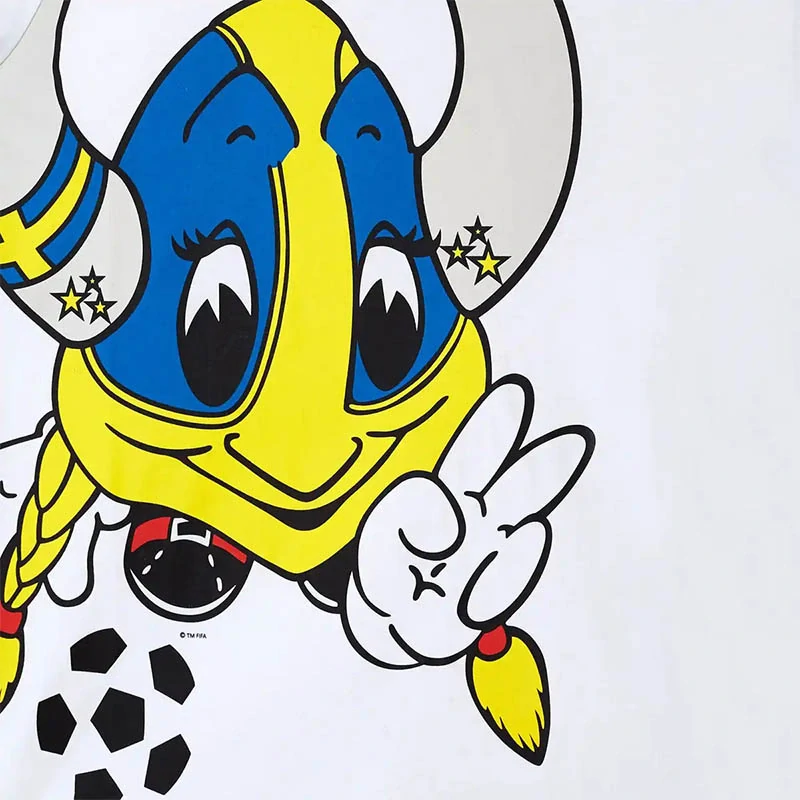 Mikina FIFA Classic Sweden "95 Mascot – sivá: veľkosť "M"