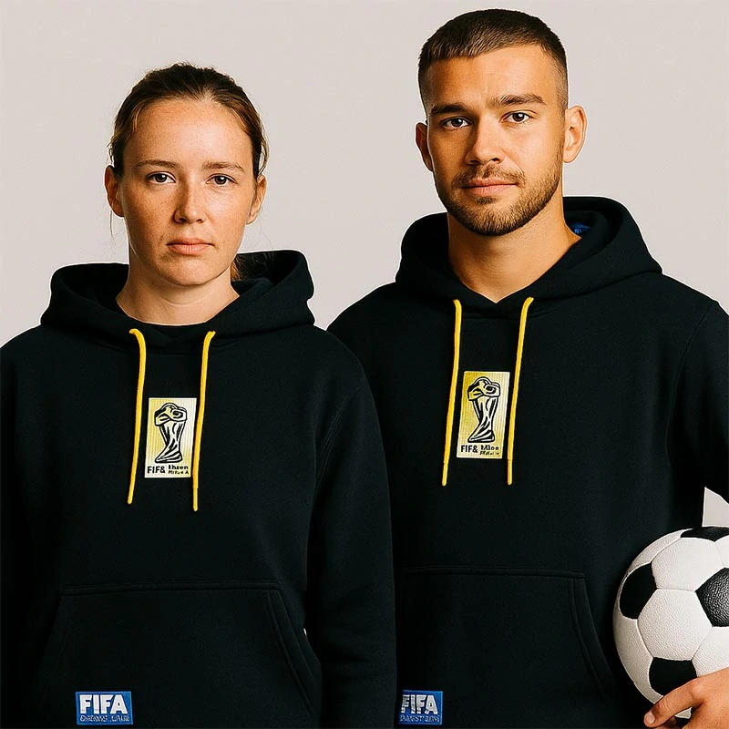 FIFA World Cup™ South Africa "2010 - lokanka s kapucňou čierna: veľkosť "M"