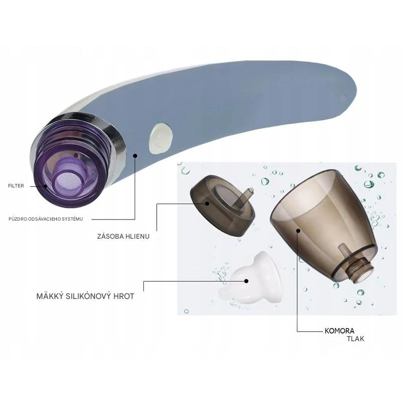 Detská nosová odsávačka modrá