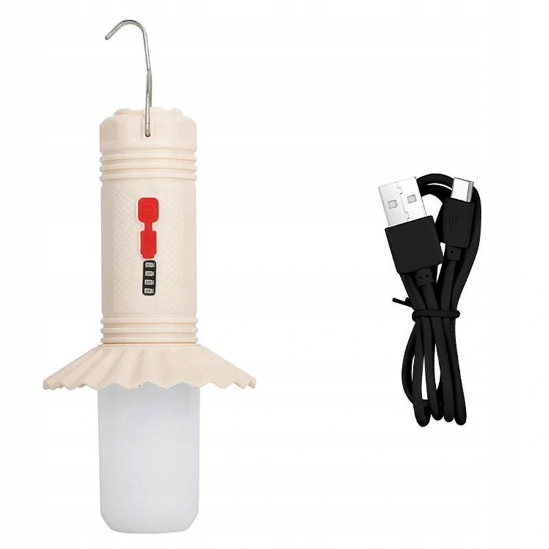 Kempingová lampa s háčikom