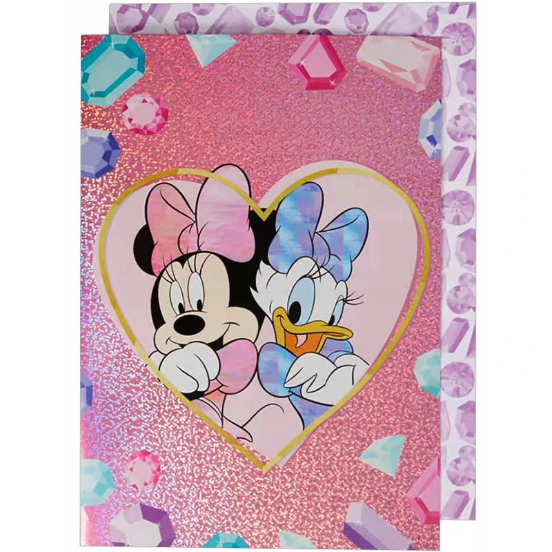 Pohľadnica gratulačná s obálkou A4 Minnie Mouse: Holografická