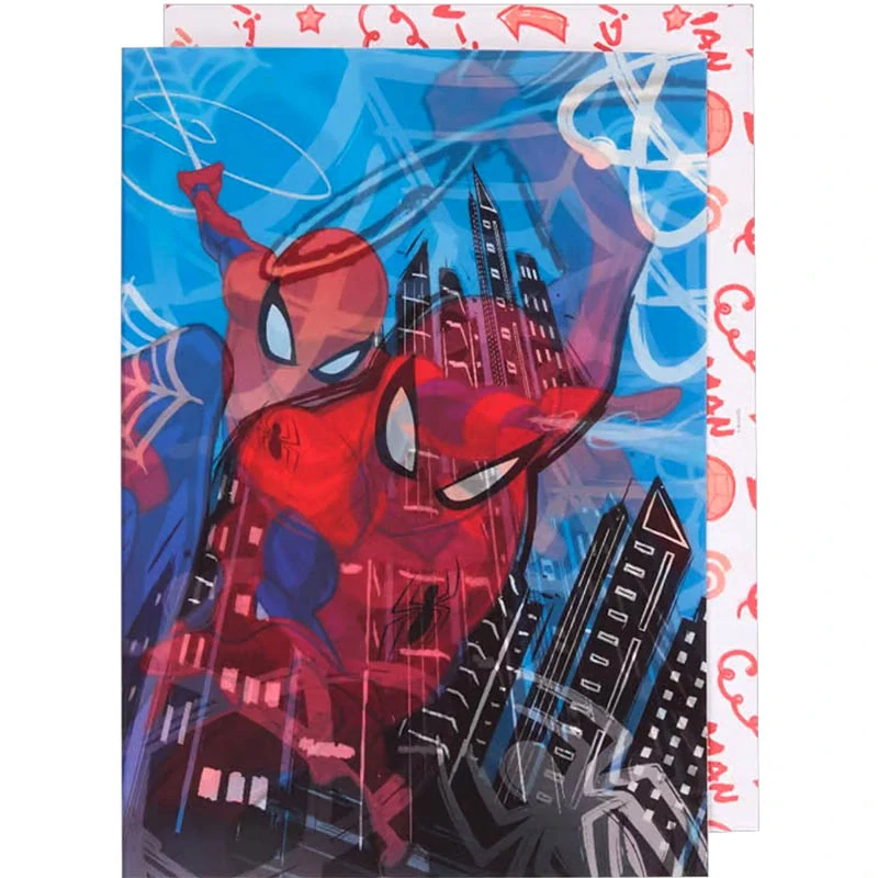 Pohľadnica gratulačná s obálkou A4 SpiderMan: Holografická