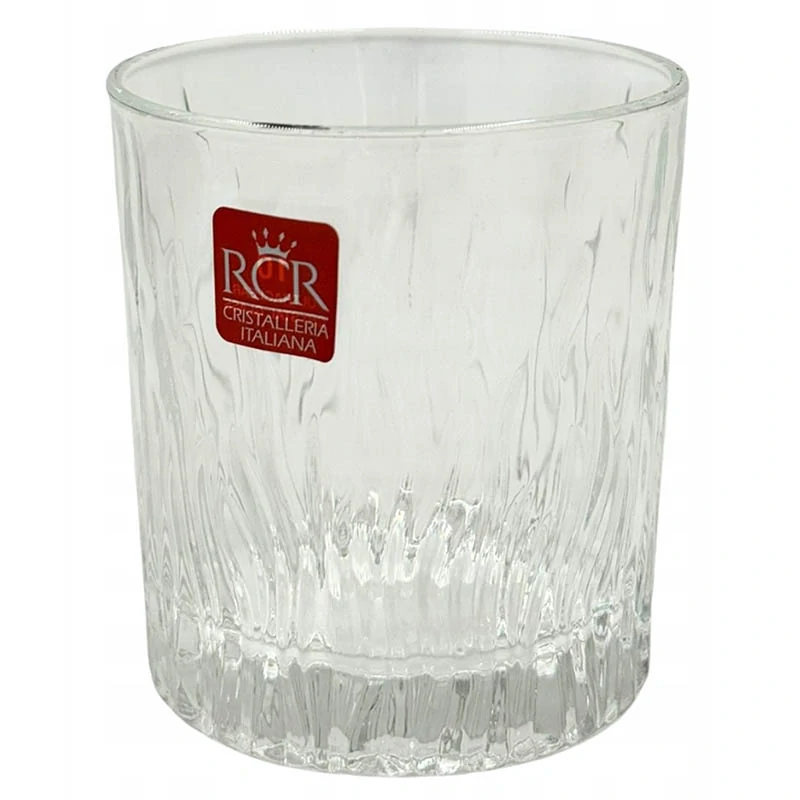 Poháre na whisky RCR Fire 6 ks – krištáľové poháre z luxusného skla Luxion®, 2,4 dcl