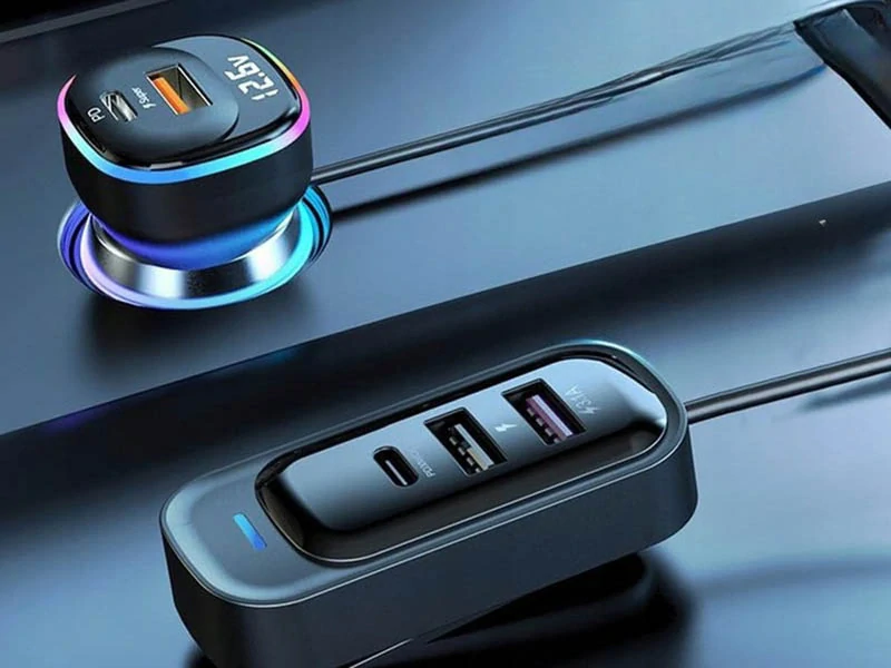 Transmitter s 3x USB-C nabíjačkou