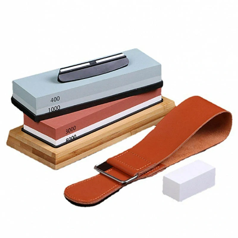 Profesionálna sada brúsnych kameňov na nože - zrnitosť 400/1000 a 3000/8000