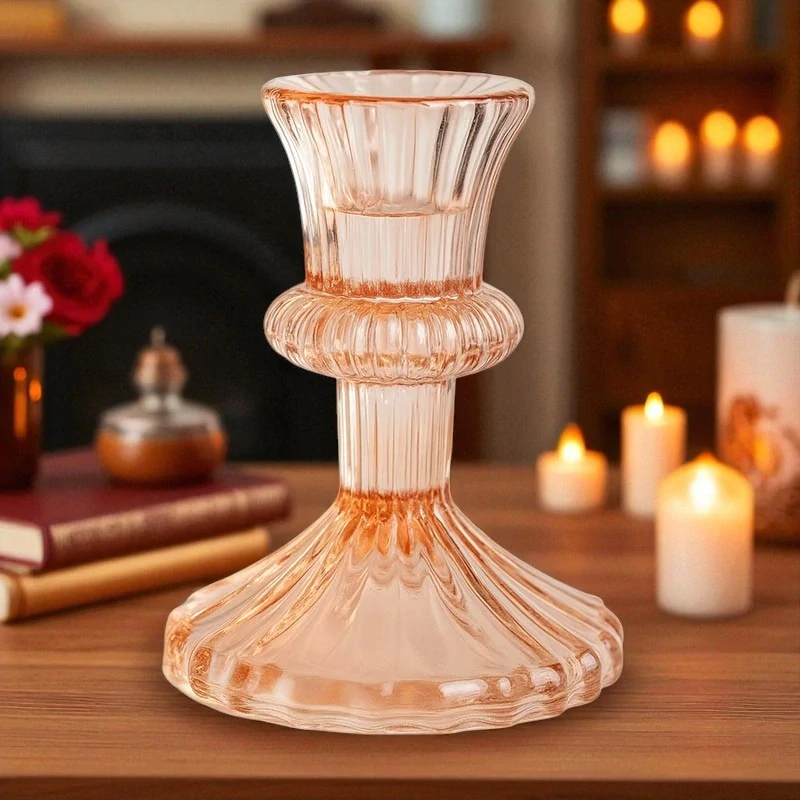 Sklenený svietnik Home Accents 11 cm