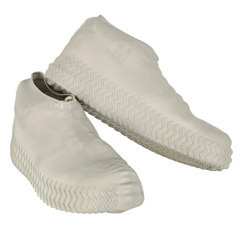 Nepremokavé návleky na topánky – silikónové ochranné čižmy M sivé (veľkosť 35–38)