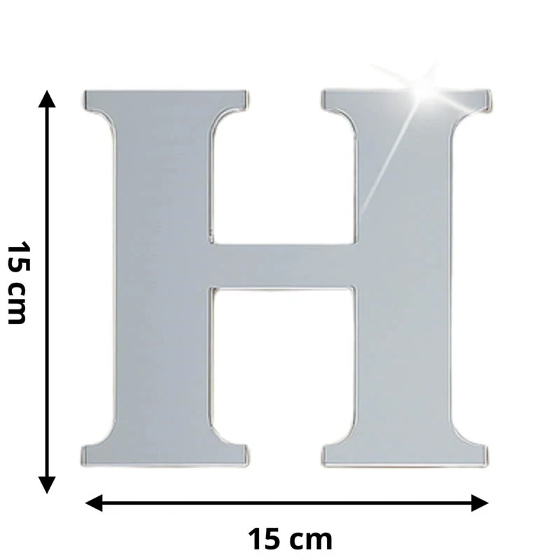 Zrkadlová nálepka HOME – dekoratívny nápis na stenu so srdiečkami