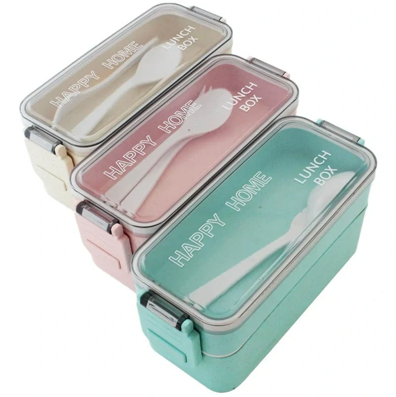 Obedár Lunchbox zelený 750 ml s príborom