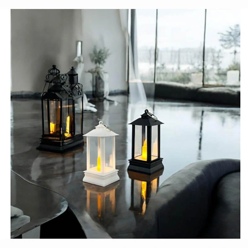 LED lampáš 9 cm - biely a čierny