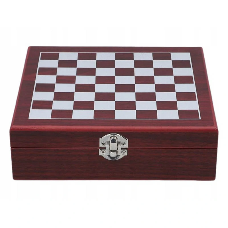 Ploskačka 240ml v darčekovej kazete Casino – šachy a karty